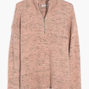 Madewell  pop over zip sweater